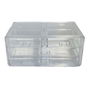 Acrylic Cosmetic Makeup Organizer Jewelry Drawer Storage Box Case Stackable Unit